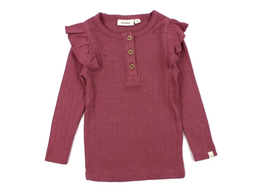 Lil Atelier dry rose top hulmønster